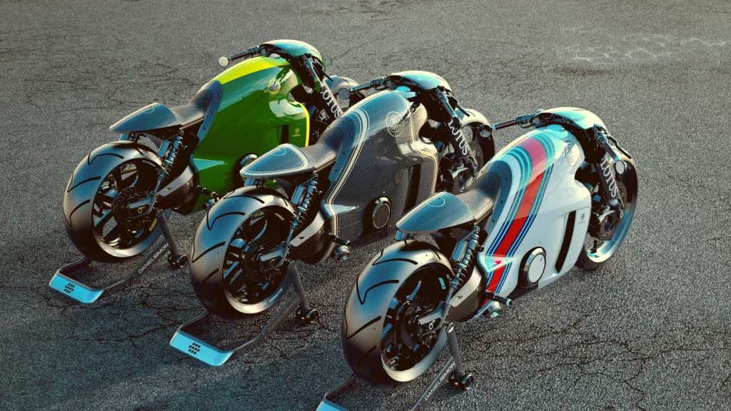 motorcycle electric futuristic design color innovation