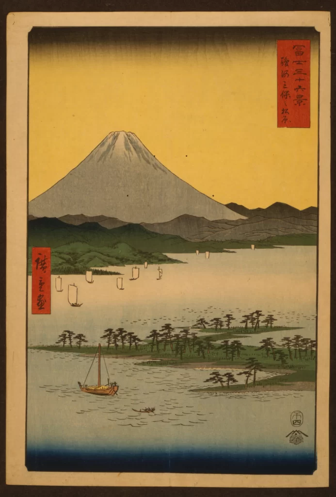Mount Fuji Landscape Traditional Japanese Art Serene Nature