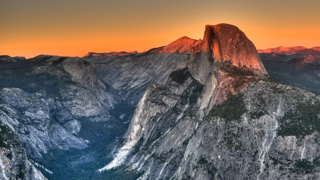mountain sunset landscape nature sky