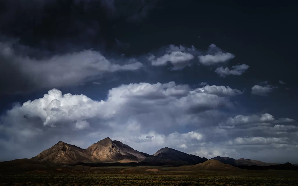mountains clouds sky landscape nature