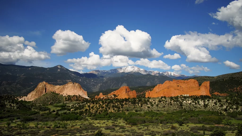 mountains clouds sky landscape nature scenery
