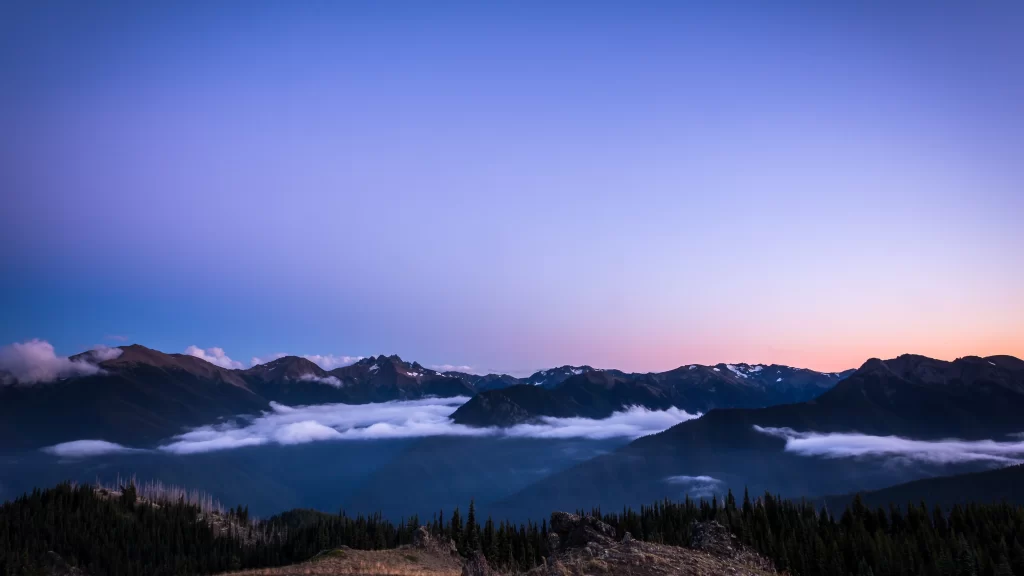 Mountains Clouds Twilight Sky Tranquility Natural Beauty