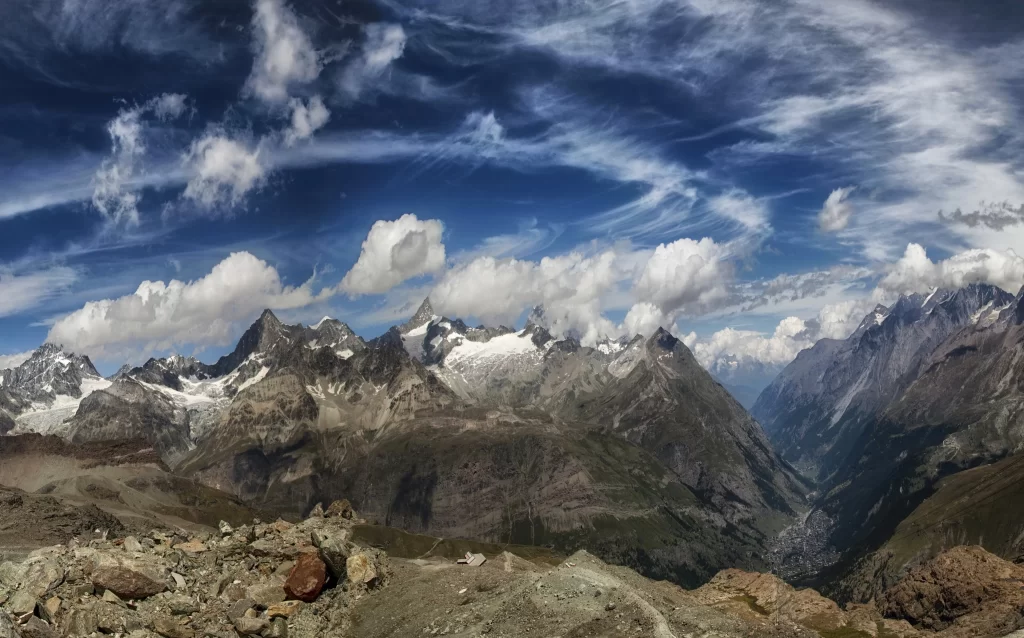 mountains sky clouds landscape nature scenery