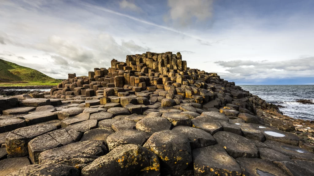 nature landscape rock formation sea sky