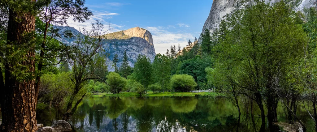 Nature Trees Mountains Water Reflection Sky