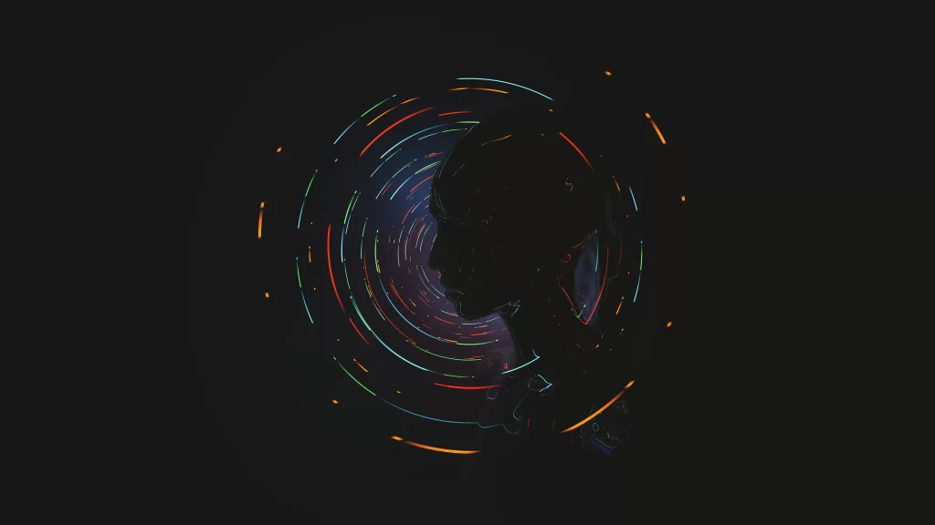 Neon Lines Abstract Futuristic Digital Cyber Dynamic