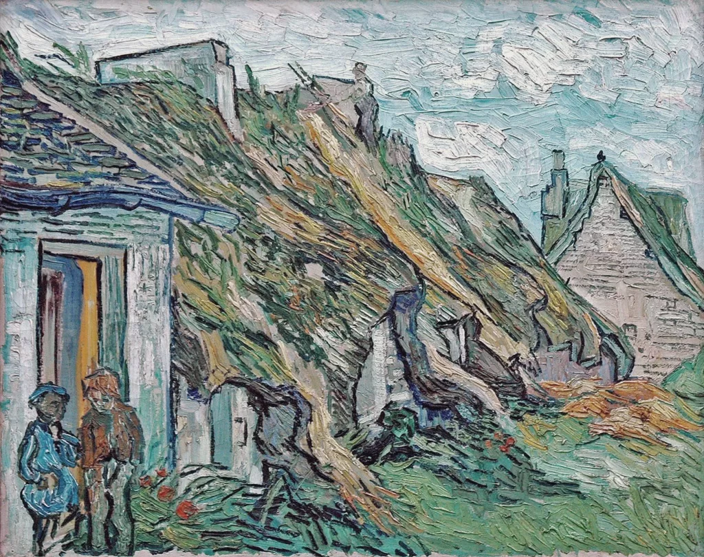 Old Cottages Chaponval Van Gogh