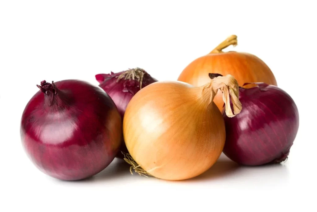 Onions, red, yellow, bulb, vegetable