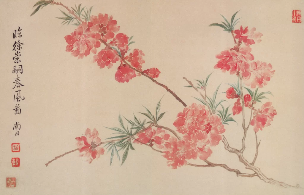Peach Blossom Branch Spring Wind Yun Shouping