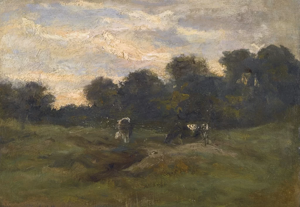 Plain with Two Cows Van Gogh
