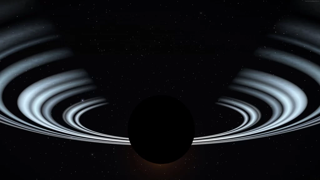 planet rings space celestial body cosmic