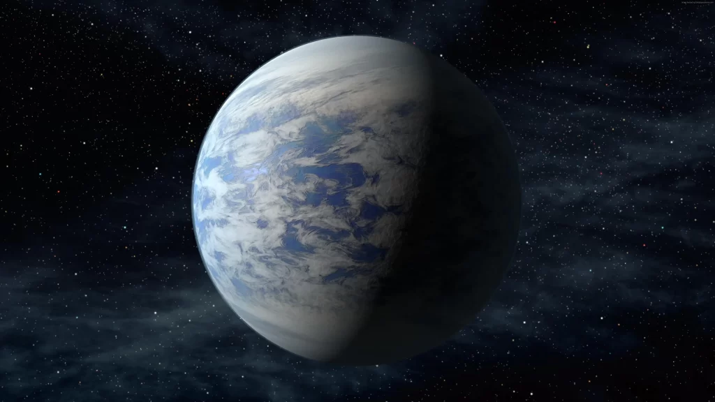 planet space stars atmosphere clouds celestial
