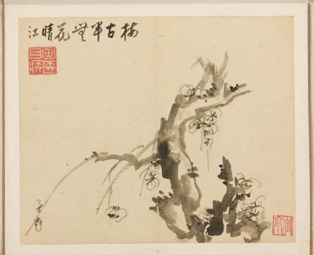 Plum Blossom Slanting Branches Album Leaf Li Fangying
