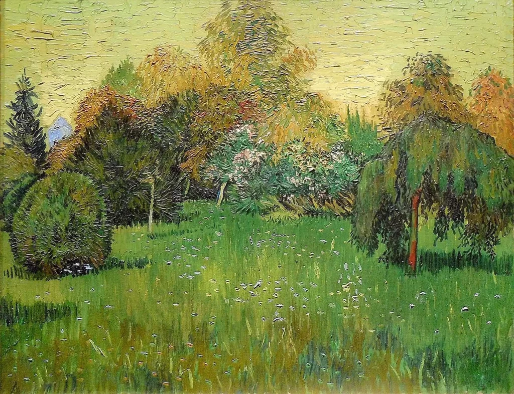Public Park with Weeping Willow The Poets Garden Van Gogh