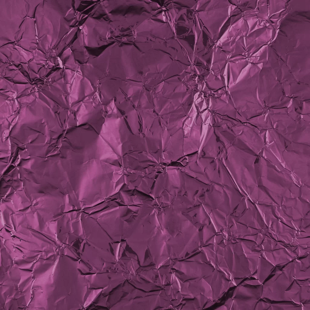 Purple Crumpled Metallic Foil Wrinkled Texture