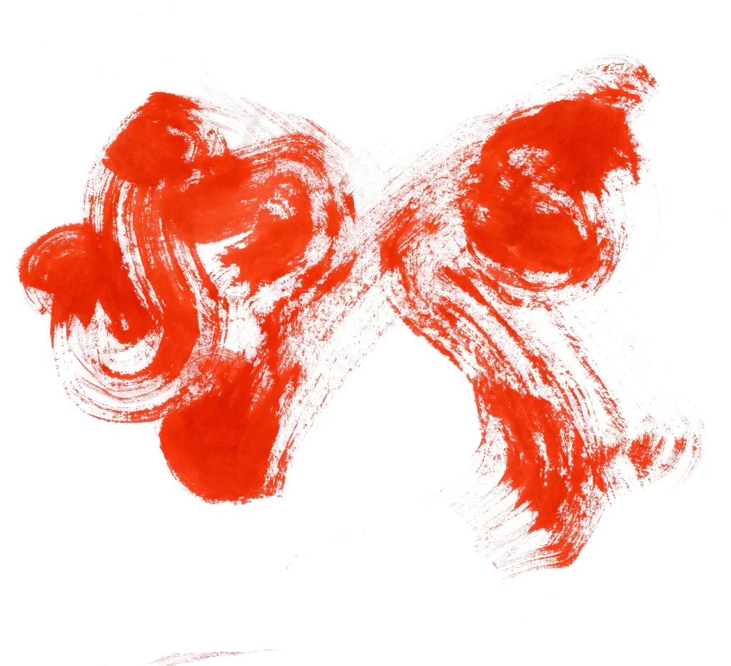 Red Swirls Fluid Dynamic Vibrant Abstract