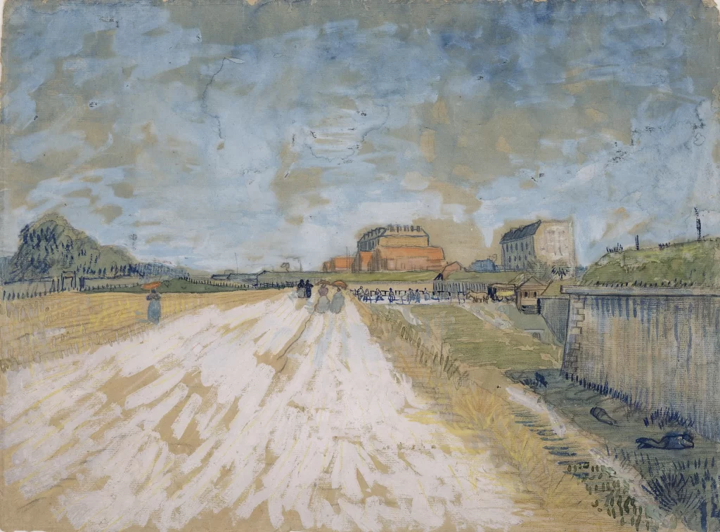 Road Running Beside the Paris Ramparts Van Gogh