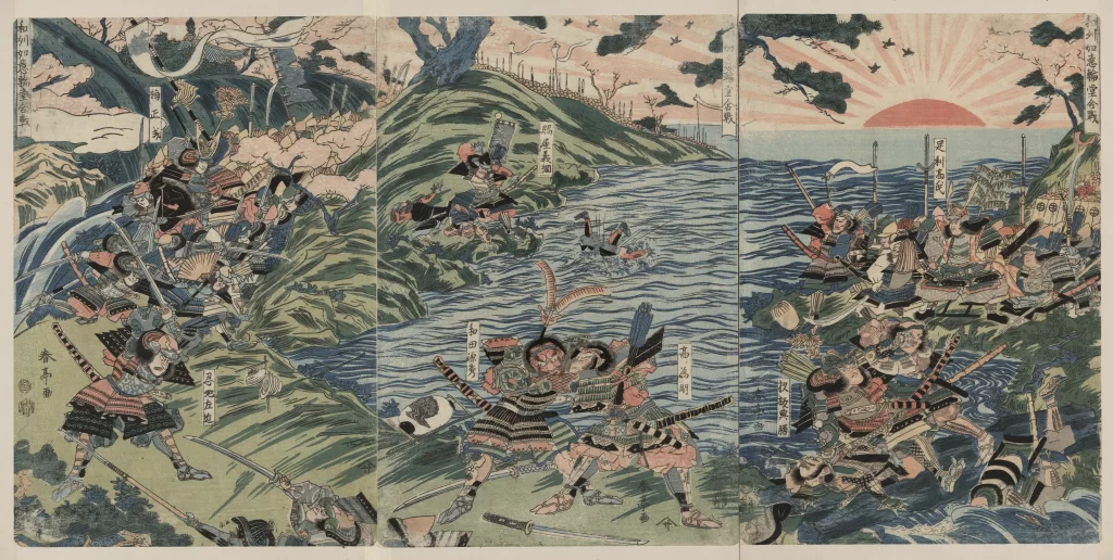 Samurai Battle Traditional Vibrant Dynamic Historical