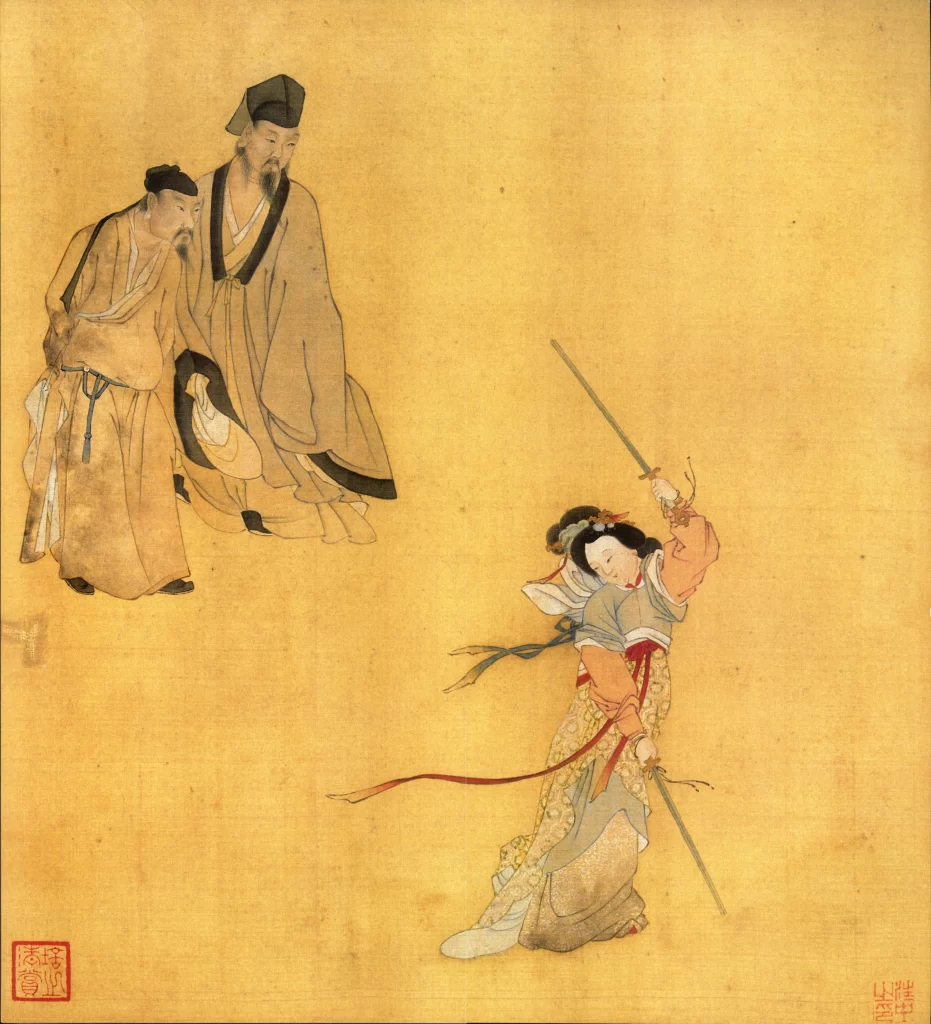 Scholars Sword Dancer Wang Zhong