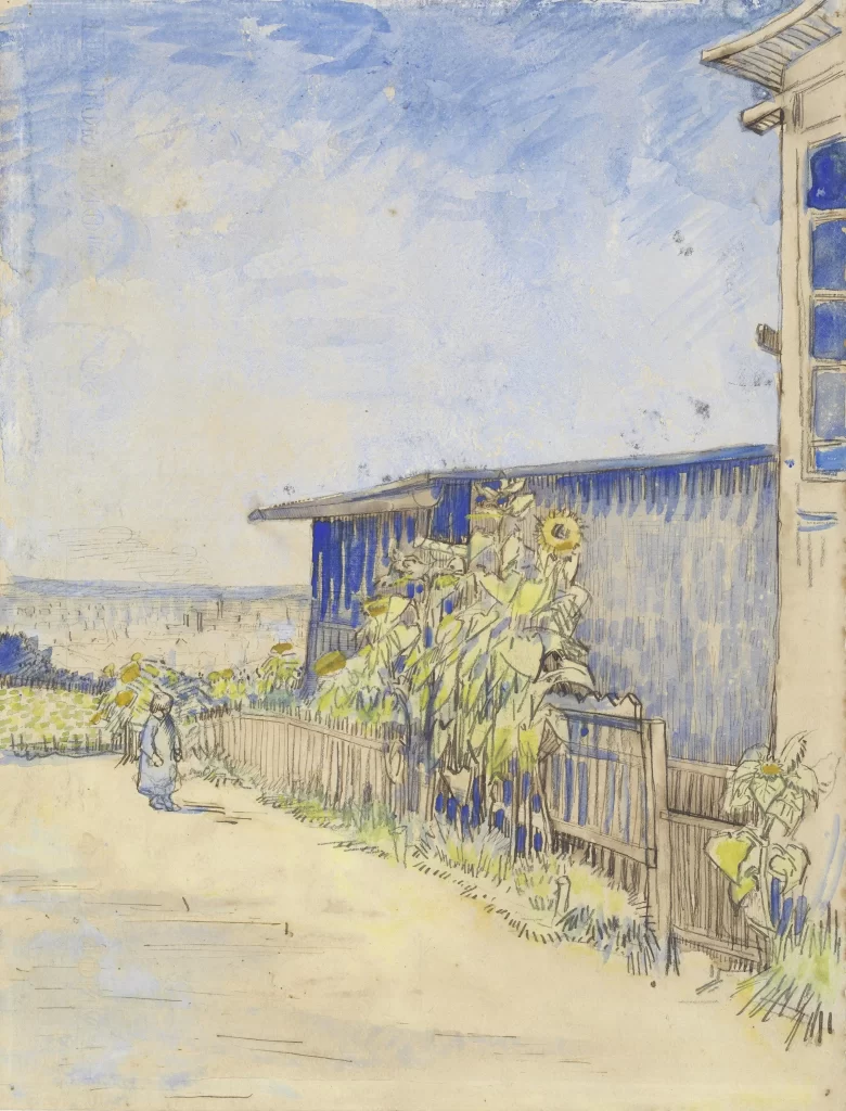 Shed with Sunflowers Van Gogh
