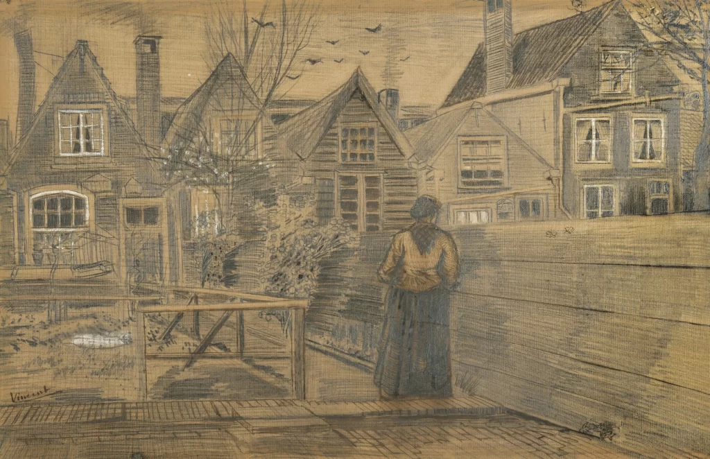 Siens Mothers House Seen from the Backyard Van Gogh