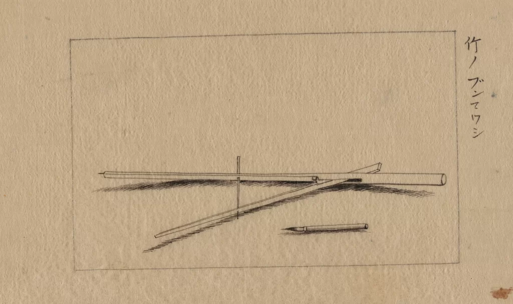 Sketch Bamboo Pen Vintage Minimalist Monochrome
