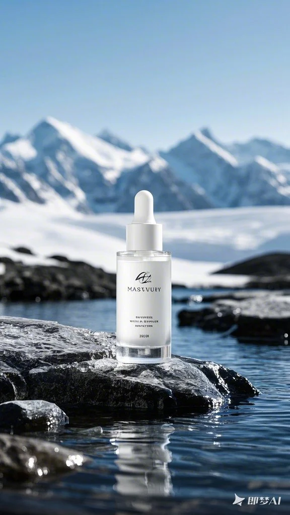 Snowy Mountains Clear Sky Tranquil Bottle