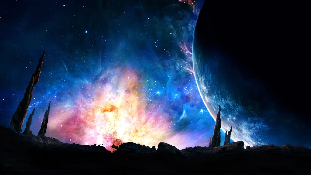space galaxy planet nebula stars cosmic