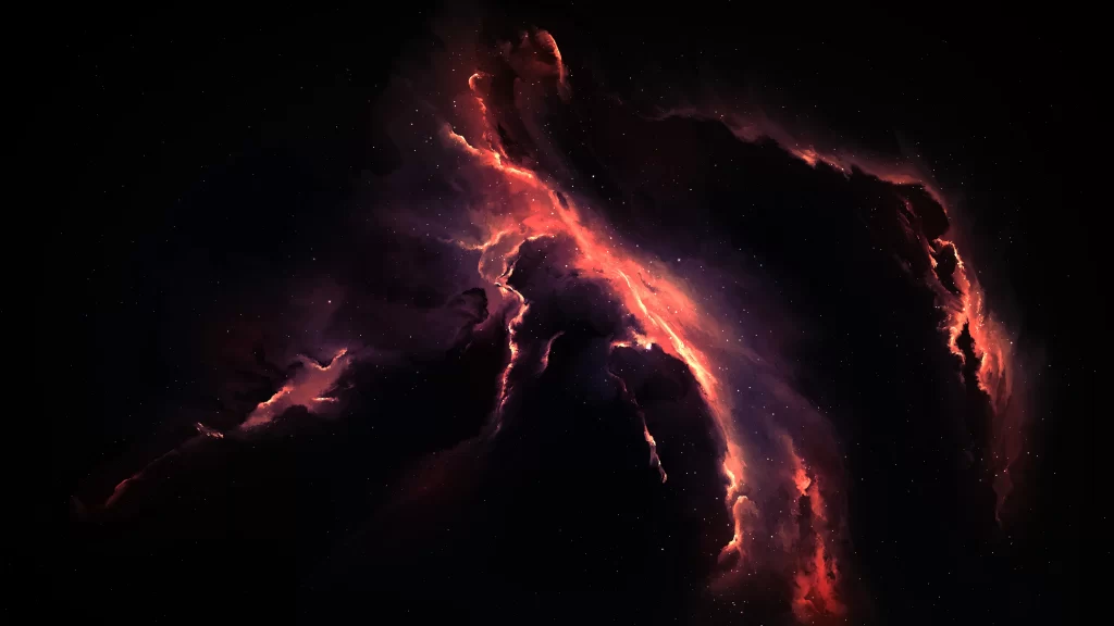 Space Nebula Cosmic Stars Dark Vibrant