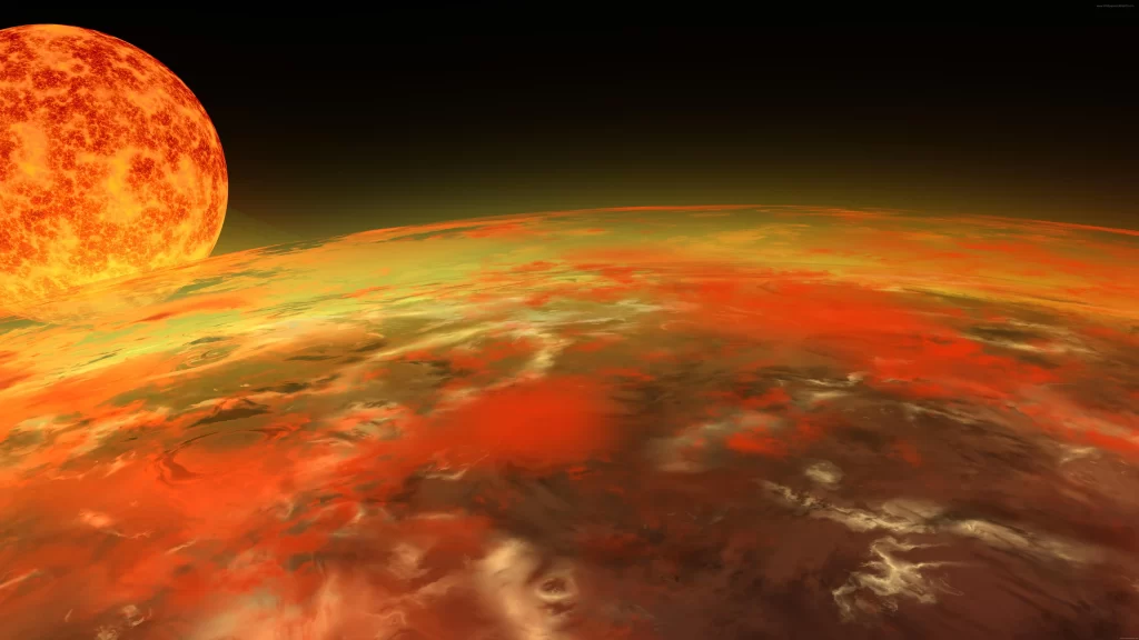 space planet sun atmosphere clouds celestial