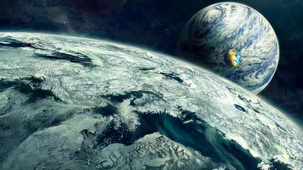space planets cosmic celestial bodies universe