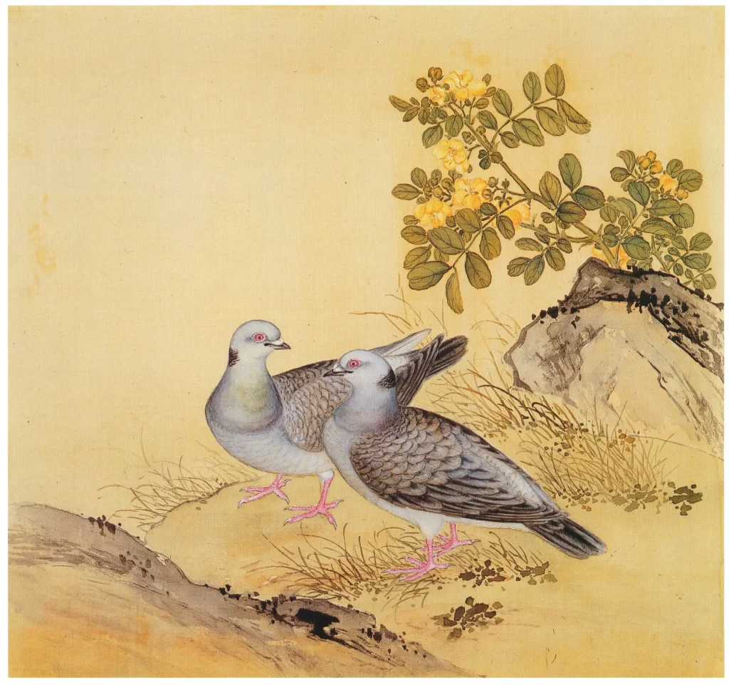 Starling Yu Sheng bird Chinese painting dove
