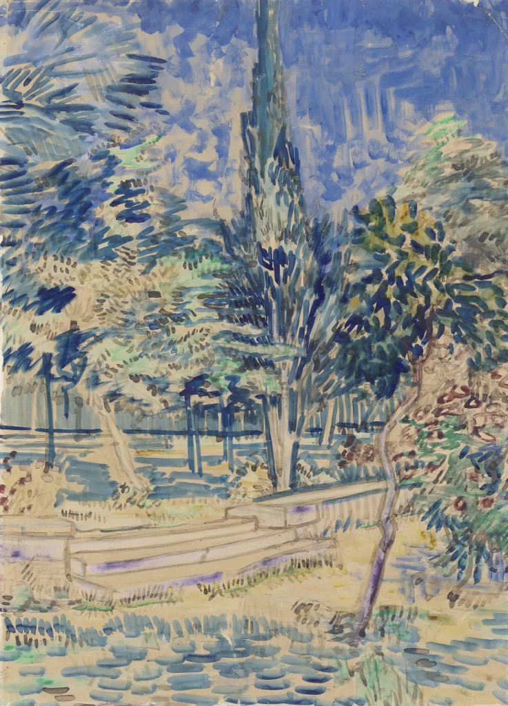 Stone Steps in the Garden of the Asylum Van Gogh