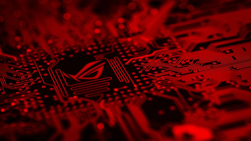 Technology Circuitry Red Futuristic Gaming