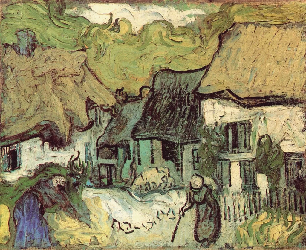 Thatched Cottages in Jorgus Van Gogh