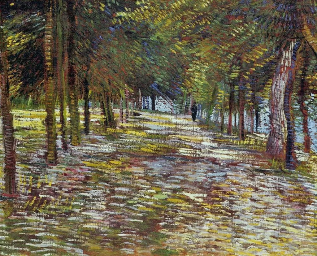 The Avenue in Argenson Park at Asnieres Van Gogh