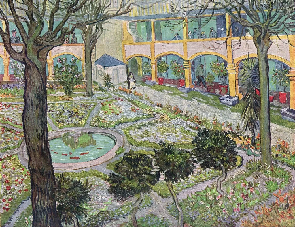 The Courtyard of the Hospital in Arles Van Gogh