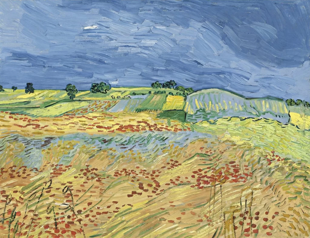 The Fields with Dark Clouds Van Gogh
