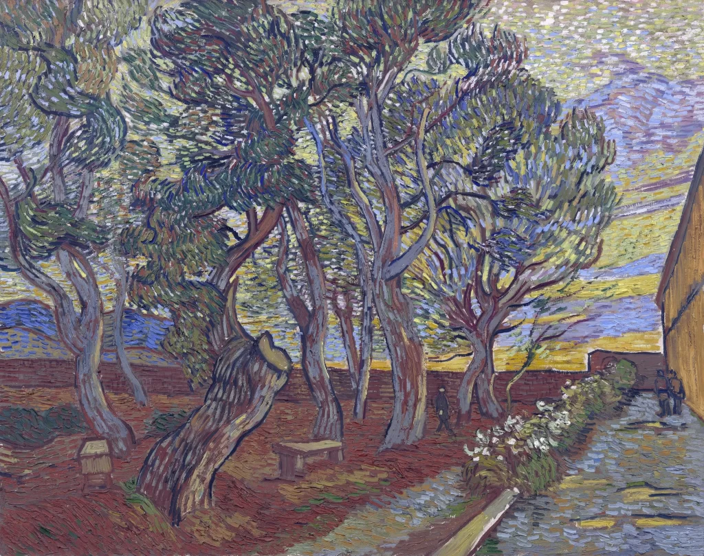 The Garden of the Asylum in the Saint-Remy Van Gogh