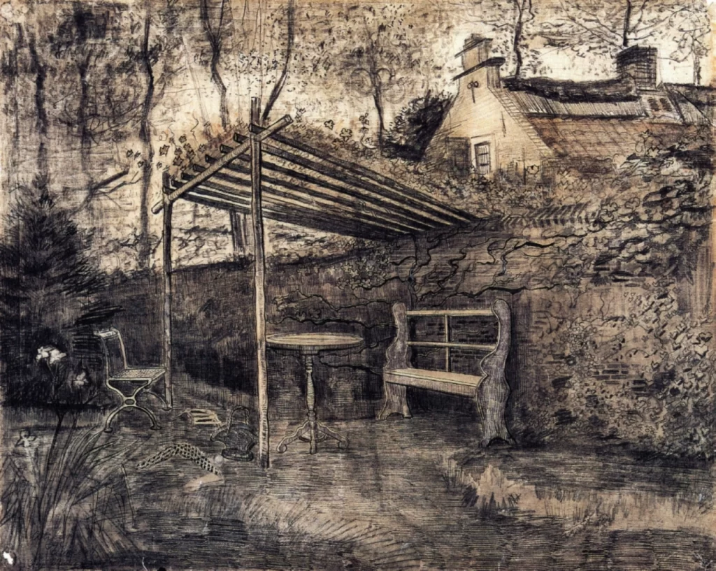 The Garden of the Parsonage with Arbor Van Gogh