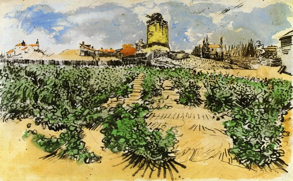 The Mill of Alphonse Daudet at Fontevieille Van Gogh