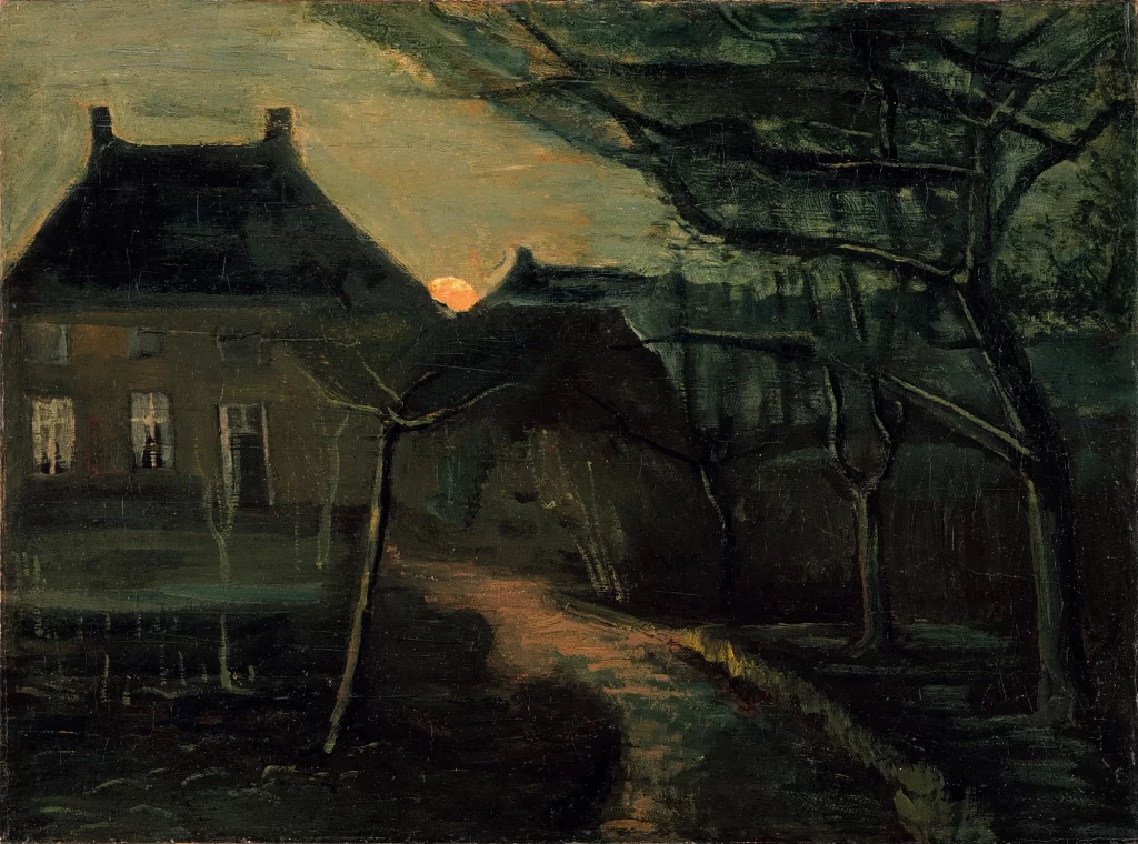 The Parsonage at Nuenen at Dusk Seen from the Back Van Gogh
