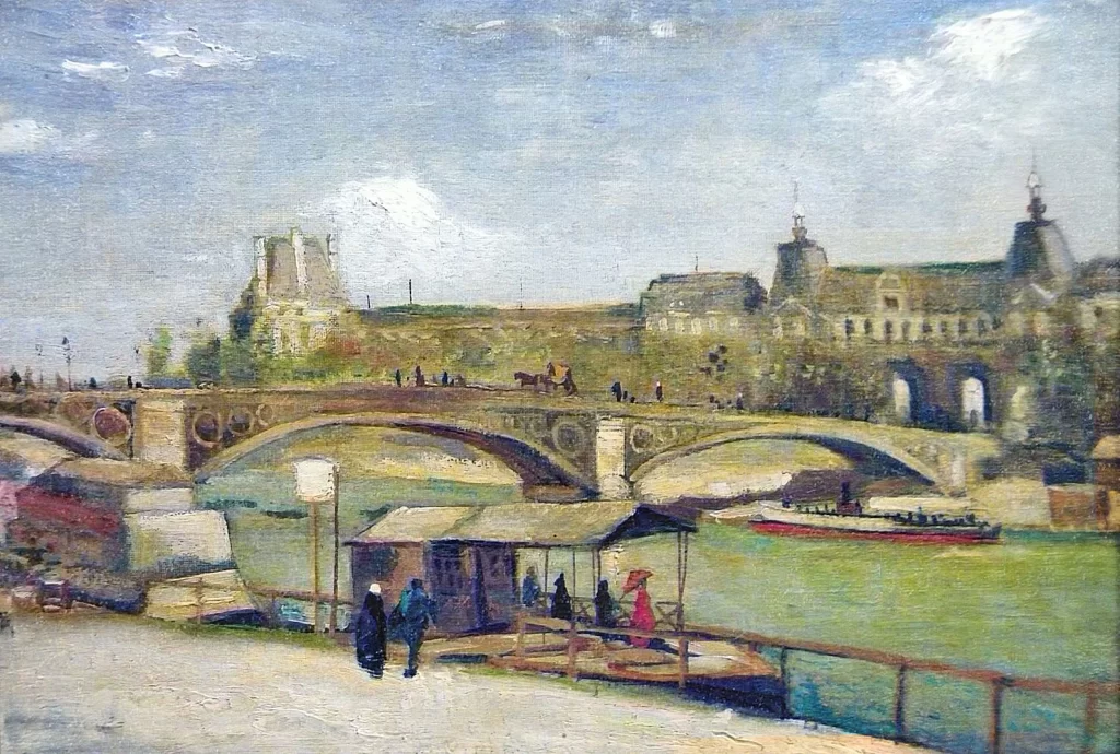 The Pont du Carrousel and the Louvre Van Gogh