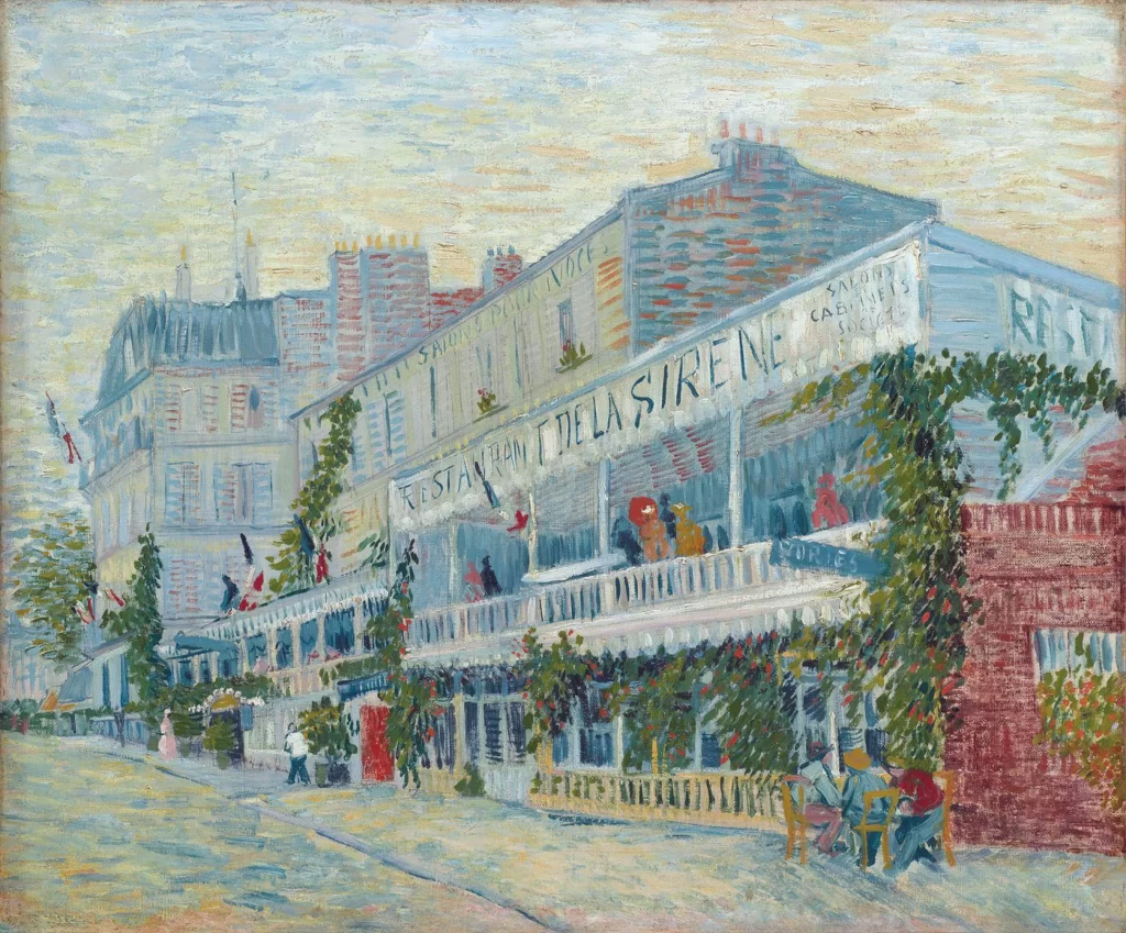 The Restaurant de la Sirene at Asnieres Van Gogh
