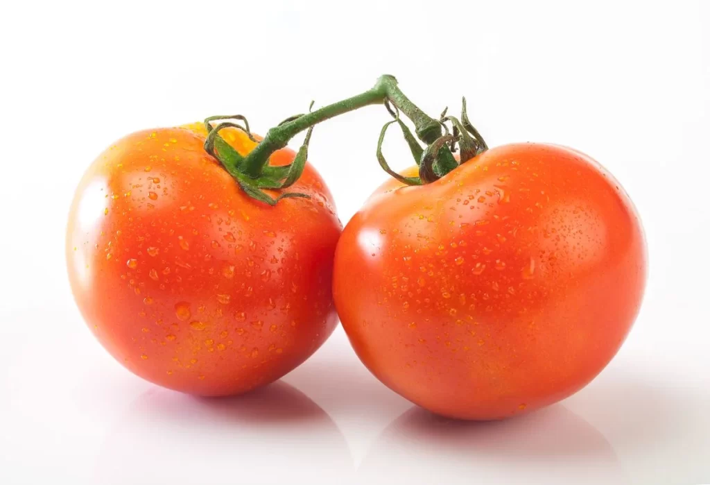 Tomato Red Fresh Water Droplets