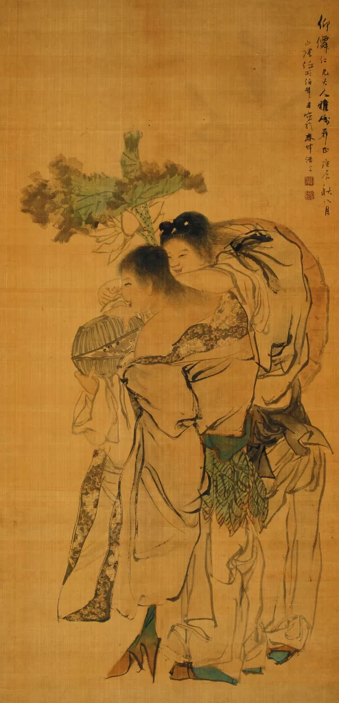 Traditional Chinese ink painting figures Ren Bonian