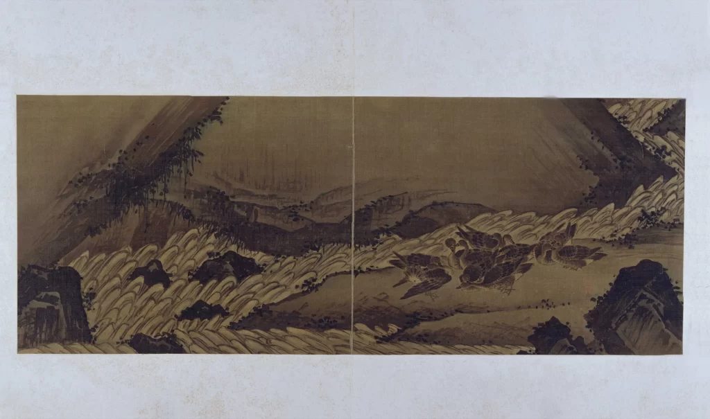 Traditional Chinese landscape ink painting