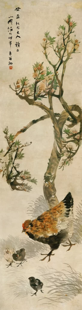 traditional ink nature birds harmony Ren Bonian