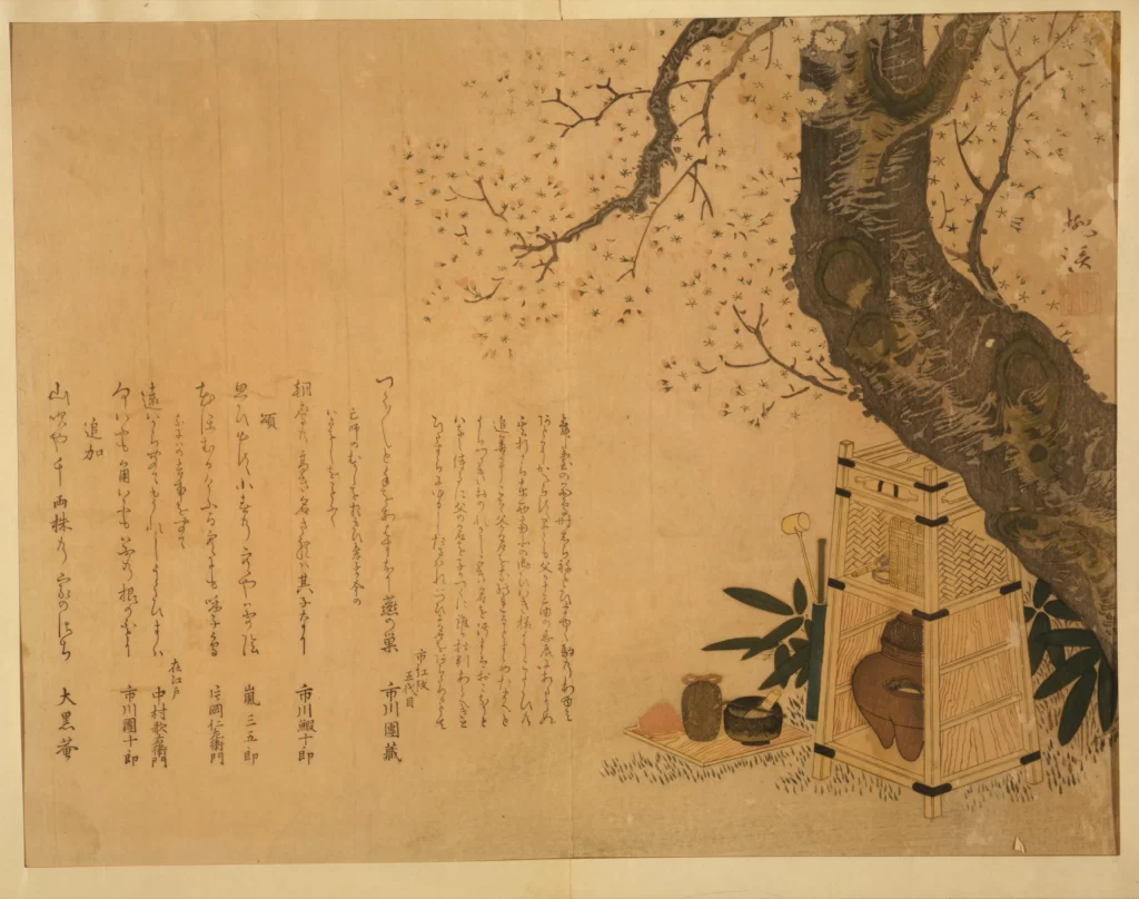 Traditional Japanese Art Calligraphy Cherry Blossoms Tea Ceremony Cultural Heritage