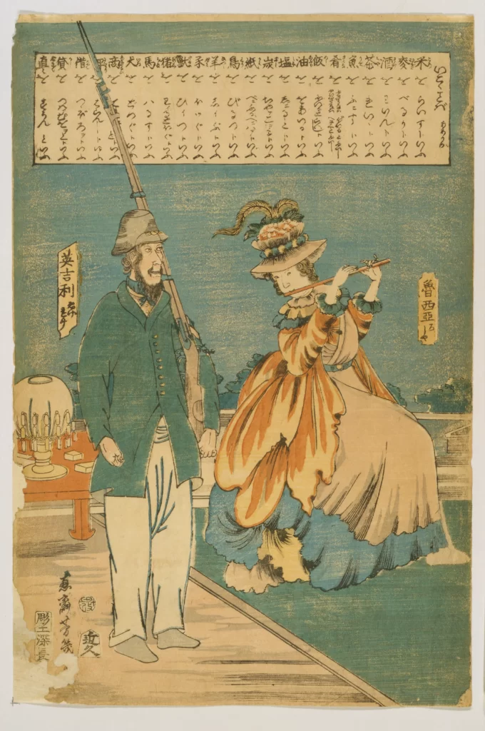 Traditional Japanese Art Historical Scene Cultural Depiction Ukiyo-e Historical Figures